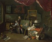 Peter Tillemans The Artist's Studio oil painting